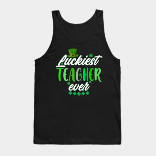 Luckiest Teacher Ever St. Patrick's Day Tank Top